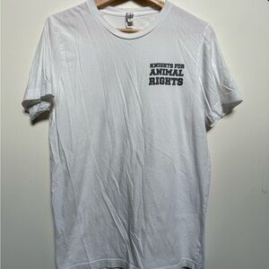 Bella Canvas White Animal Rights Tee
